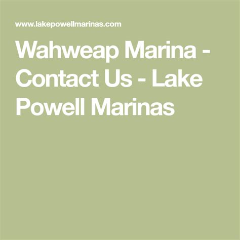 marina address|wahweap marina address.
